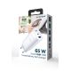 5. GEMBIRD FAST USB CHARGER POWER DELIVERY USB TYPE C, 3X USB, 65W, GAN WHITE
