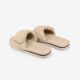 5. Kubota flip-flops with velcro and beige fur K24AW-100-001-03-1