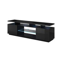 EVA TV cabinet 180x40x52 black/gloss black