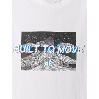 10. Men's regular printed T-shirt 4F 4FRSS26TTSHM3658-10S