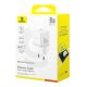6. Baseus Palm 30W USB-C USB-A Wall Charger - White