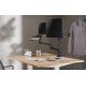 22. GEMBIRD ADJUSTABLE DESK ARM/MONITOR HOLDER + NOTEBOOK STAND 17-32, VESA 100X100MM, UP TO 8 KG