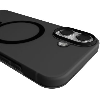 6. Puro Daylight Magsafe Compatible Silicone Case for iPhone 17 - Translucent Black