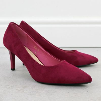 13. Women's fuchsia suede pumps, Sergio Leone 1336