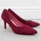 13. Women's fuchsia suede pumps, Sergio Leone 1336