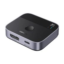 Ugreen DisplayPort/USB-C to USB-C Switch - Gray