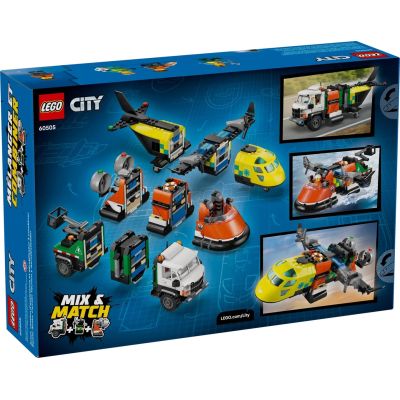 14. LEGO City 60505 Plane, Service Truck and Hovercraft
