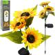 SOLAR LAMP SUNFLOWERS 70CM