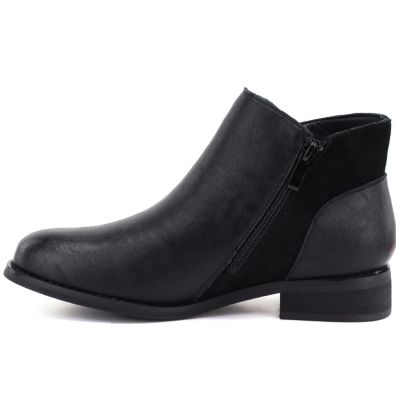 3. Women’s black lined leather ankle boots M.Daszyński SFY2648-1
