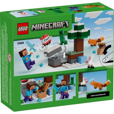 2. LEGO Minecraft 21583 Steve's Taiga Adventure