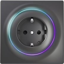 FIBARO Outlet Walli Type F Smart Electrical Socket, Anthracite (FGWOF-011-8)
