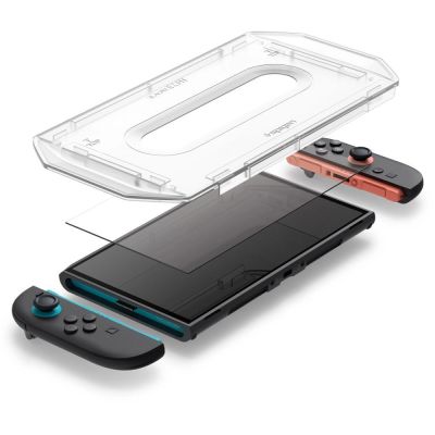 6. Spigen Glas.Tr ”EZ FIT” Tempered Glass 2-pack for Nintendo Switch 2 - Transparent
