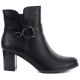 7. Women's insulated ankle boots with a block heel, black M.Daszyński SA125-32