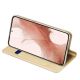 5. Dux Ducis Skin Pro Case for Samsung Galaxy S23+ Flip Card Wallet Stand Gold