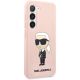 4. Karl Lagerfeld KLHCS23SSNIKBCP S23 S911 hardcase pink/pink Silicone Ikonik
