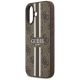 6. Guess 4G Printed Stripes MagSafe case for iPhone 17 - brown