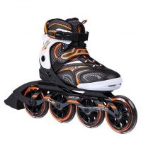 NILS EXTREME NA1060S ROLLER SKATES BLACK-ORANGE SIZE 42