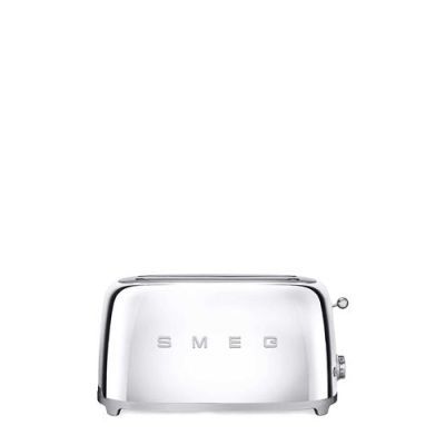 10. Smeg TSF02SSEU Toaster 4 Slices Chrome