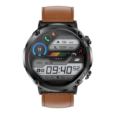 4. Gravity GT21-4 Smartwatch + Black Silicone Strap