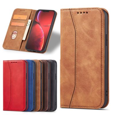 16. Magnet Fancy Case Case for iPhone 13 Pro Max Pouch Card Wallet Card Holder Brown