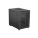 3. 19" 22U 800x1200 black Lanberg floor-standing rack cabinet with perforated doors (flat pack)