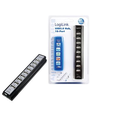 2. LogiLink UA0096 Hubs and Concentrators 480 Mbit/s Black