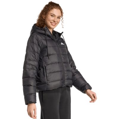 10. Women's adidas Essentials Climawarm Light Down Hoodie Jacket Black KC1580