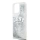 6. DKNY Liquid Glitter Big Logo Case for iPhone 15 Pro Max - White