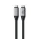 4. Satechi USB4 V2 Pro Cable USB4 Gen 4x2 1.2m USB C 120Gbps 240W Silver, Black