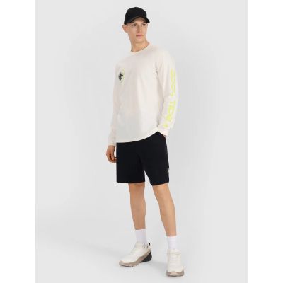 2. Men's longsleeve regular with print 4F 4FWSS25TLONM392-11S