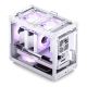 6. Jonsbo C6 MAX PC Case, Mini Case, Micro-ATX, Tempered Glass - White