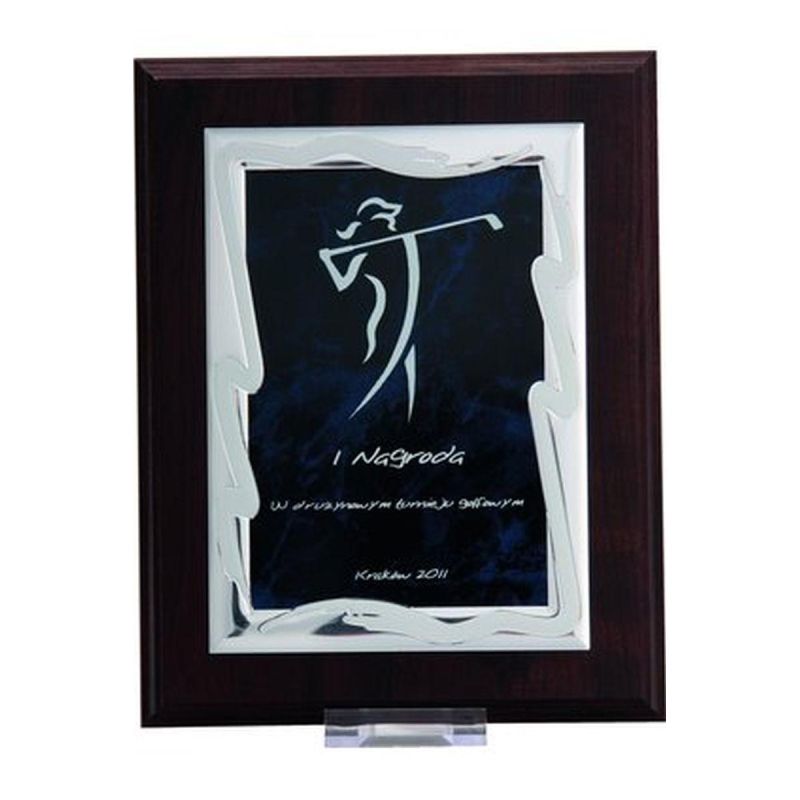 5. Plastic diploma with an engraved metal plate