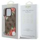 8. Guess GUHMP16LP4ROPEMCW iPhone 16 Pro 6.3" brown/brown hardcase 4G Flowers Print MagSafe