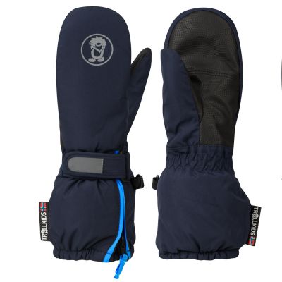 Trollkids Kids Troll Mitten XT waterproof navy blue winter gloves (928-117)