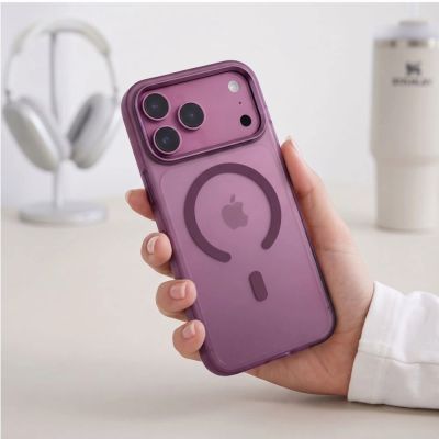 9. Tech-Protect MagZero MagSafe Case for iPhone 17 Pro / 18 Pro - Burgundy Matte