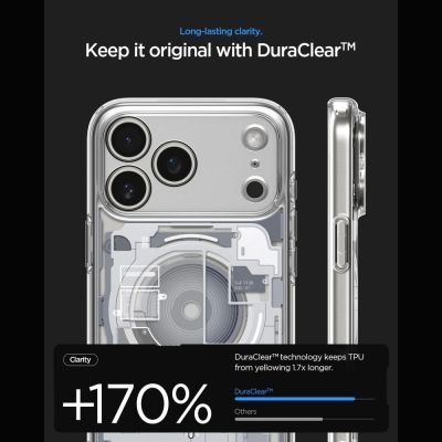 6. Spigen Ultra Hybrid MagSafe Zero One Case for iPhone 18 Pro / 17 Pro - White