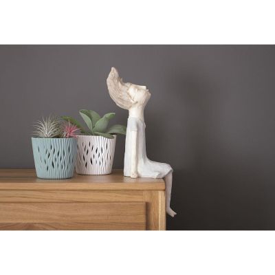 2. SANDY ROUND POT DIAMETER 19 CM ANTHRACITE