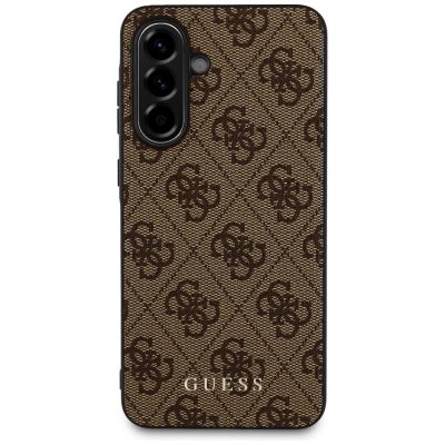 2. Guess 4G Metal Gold Logo Case for Samsung Galaxy A36 - Brown