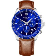 Men's Watch Giewont Chronograph Sapphire Brown Blue GW3520-A5