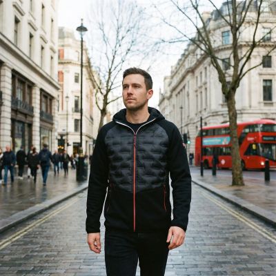 6. Men's jacket Geographical Norway COUTO BLACK DB MEN 024 BLACK (WZ8644H/GN-NOIR)