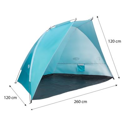13. NILS CAMP NC8030 beach tent turquoise 260x120x120 cm