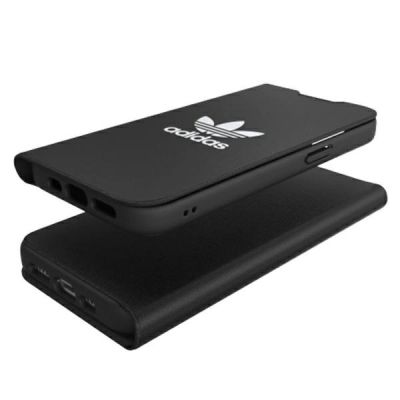 7. Adidas OR Booklet Case BASIC for iPhone 13 - Black and White