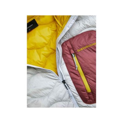 4. Men's down jacket PEAK PERFORMANCE M Helium Utility Down Hood Jacket color gray