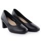 9. Women's black low-heel pumps Sergio Leone PB177