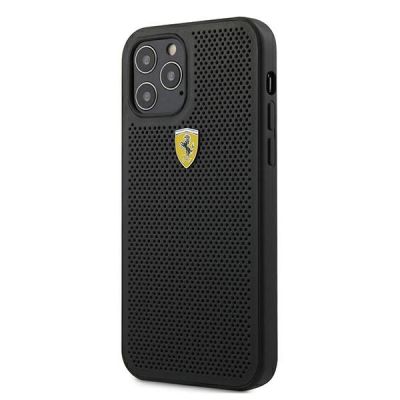2. Ferrari FESPEHCP12MBK iPhone 12/12 Pro 6.1" black/black hardcase On Track Perforated