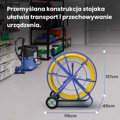 14. Extralink Pilot 11mm 150m | Pilot Cable Puller | FRP Fiberglass, Diameter 11mm, Length 150m, Yellow