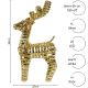 5. DECORATIVE REINDEER 34 CM 20 LED GOLD