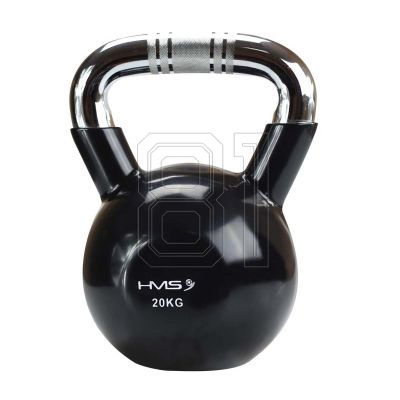 36. Kettlebell HMS KTC20 BLACK cast iron knurled handle