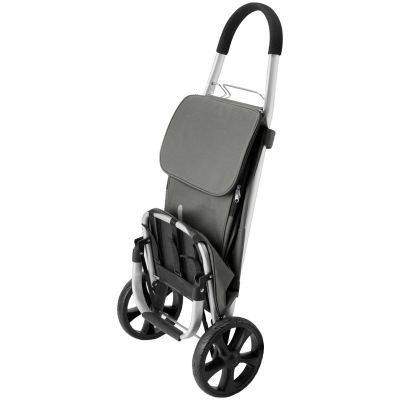 4. PREMIUM Shopping Trolley GREY SEMI LINE