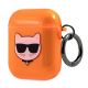 3. Karl Lagerfeld Choupette case for AirPods 1/2 - orange